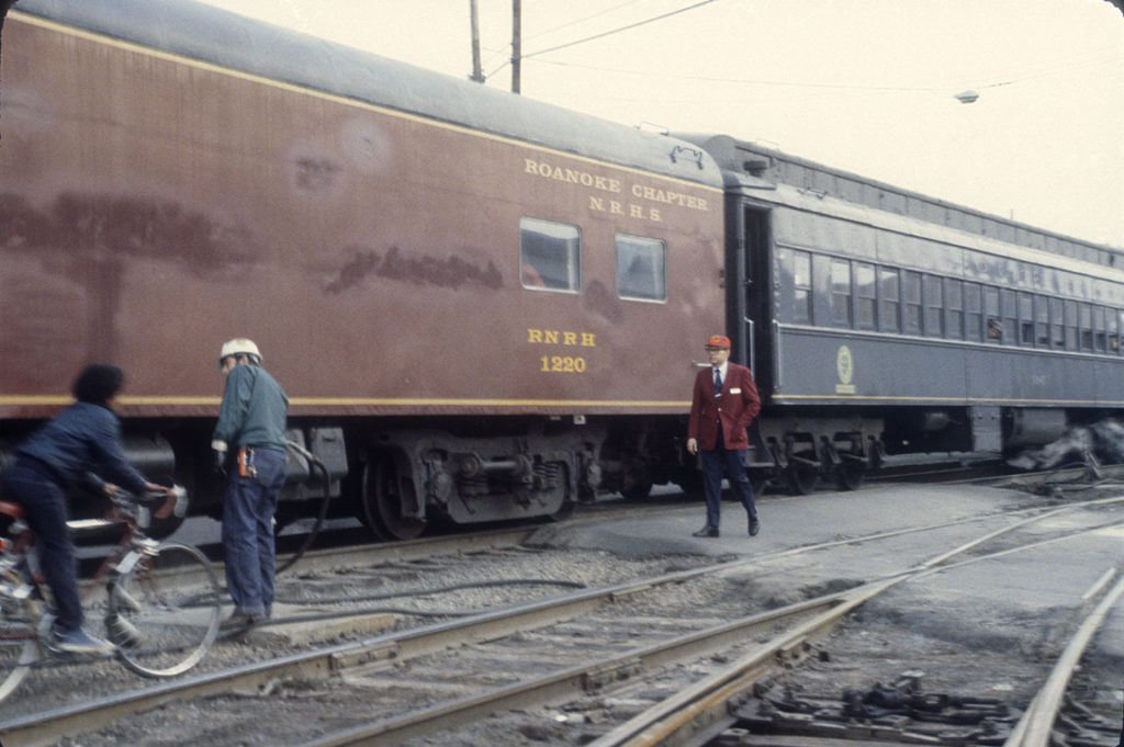 Carl Jensen with excursion train. Photo: Dorr Tucker
